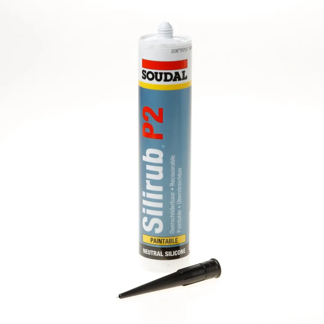 Soudal Silirub P2 Zwart 310ml
