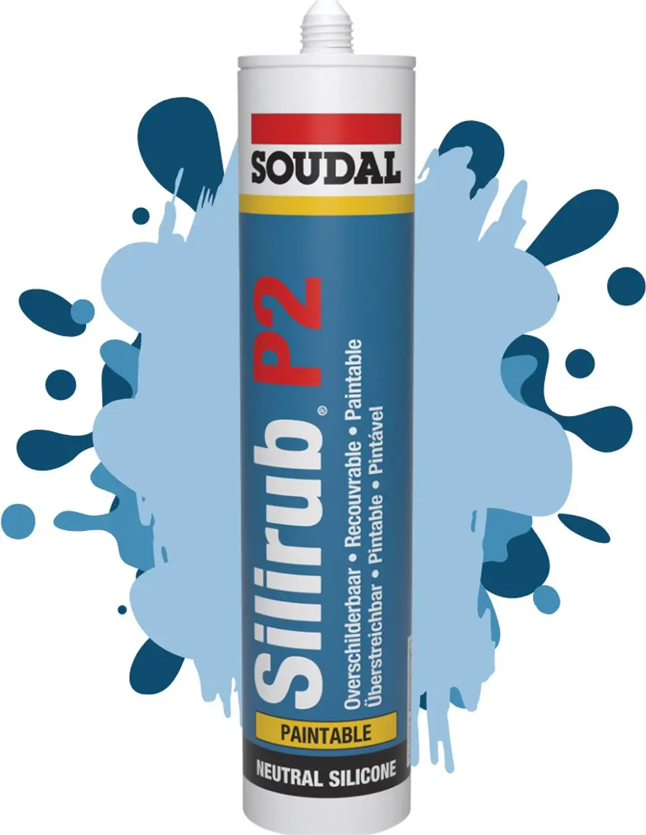 Soudal Silirub P2 Zwart 310ml