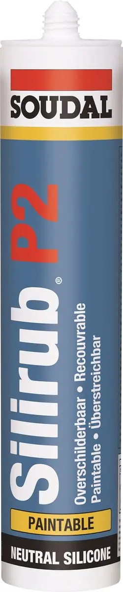 Soudal Silirub P2 Zwart 310ml