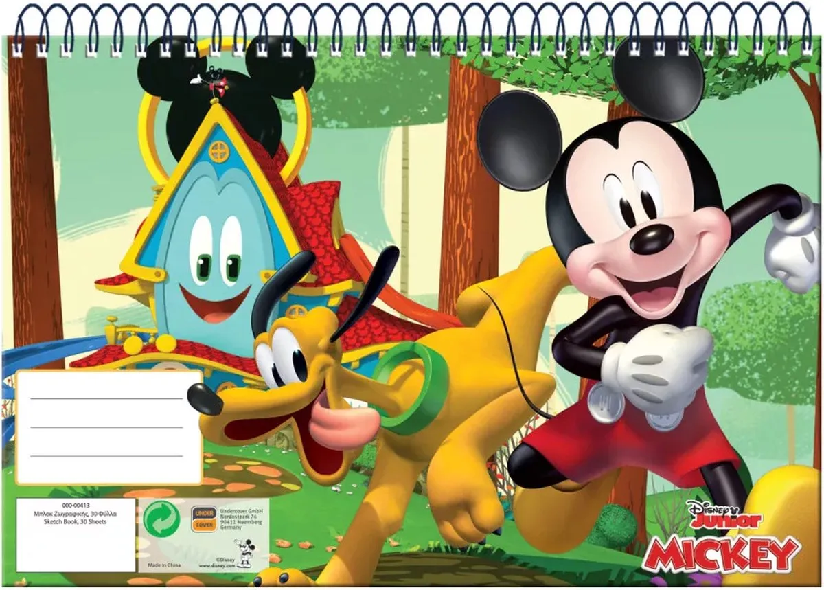 Disney Mickey Mouse Fun Times Spiraal Schetsboek A4