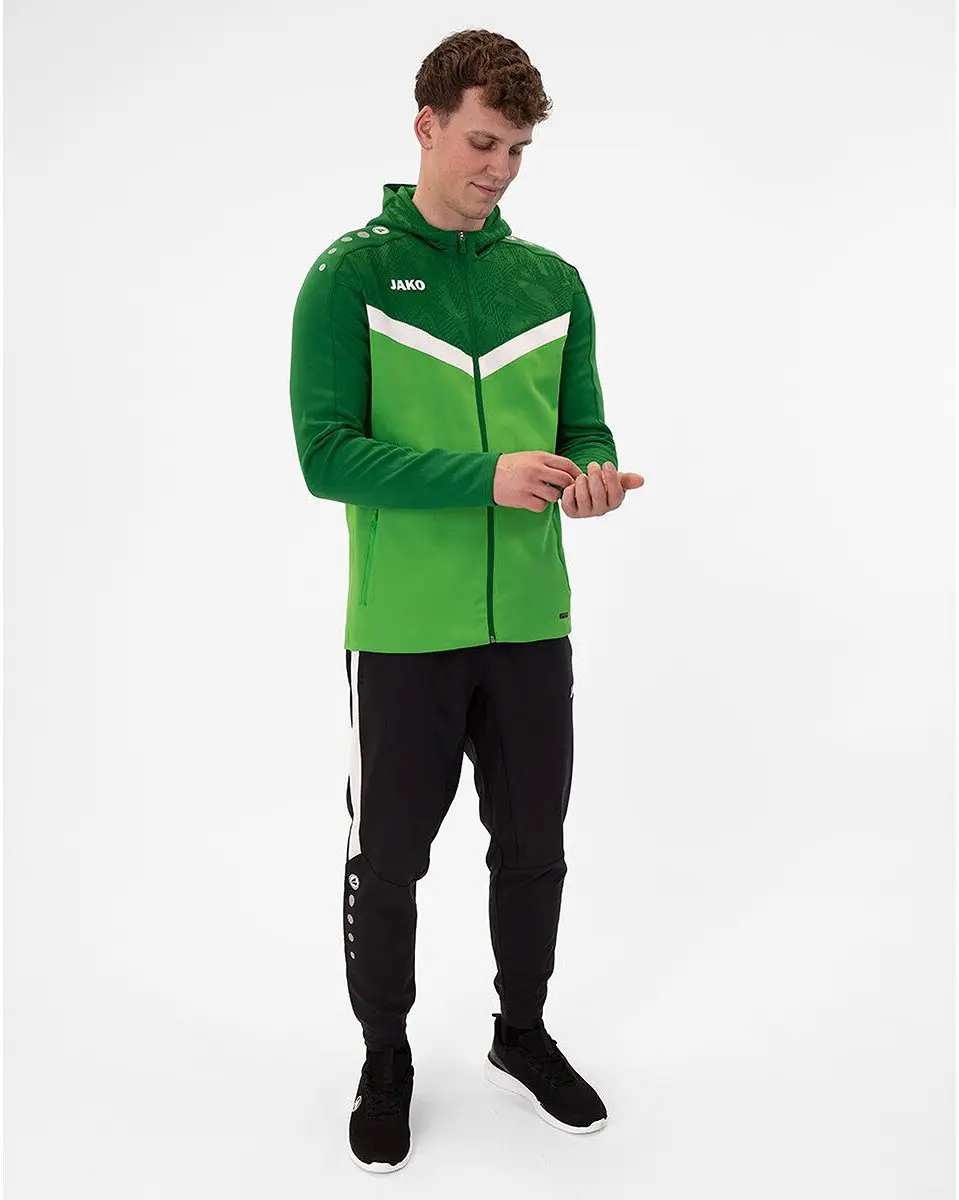 Jako Iconic Jas Heren - Sportgroen - Maat M