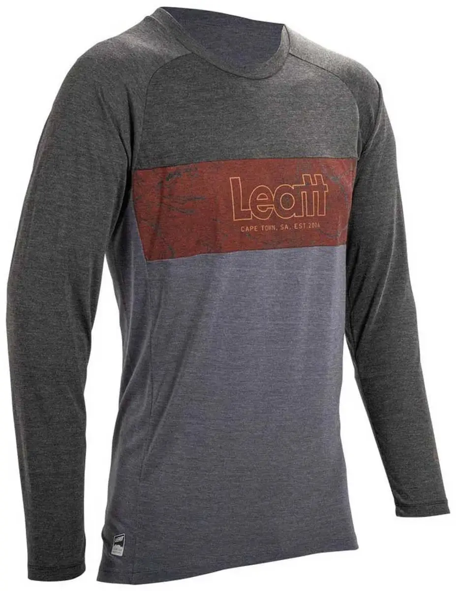 Leatt Mtb Gravity 2.0 T-shirt Met Lange Mouwen Grijs L Man