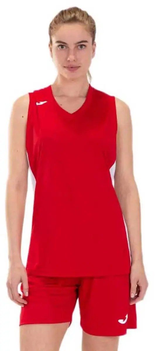 Joma Cancha III Basketbalshirt Dames - Rood S - afbeelding 2 van 5