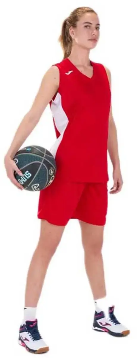 Joma Cancha III Basketbalshirt Dames - Rood S - afbeelding 3 van 5