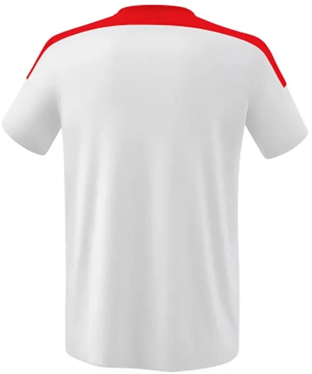 Erima Change T-Shirt Heren - L - Zwart/Rood/Wit