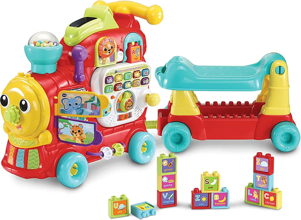 VTech Baby Rijd & Leer Letterlocomotief - Multicolour