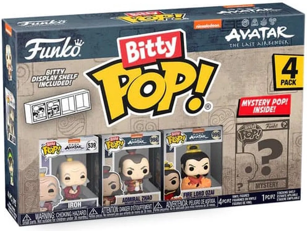 Funko Bitty Pop! Avatar Iroh Zhao Ozai - 2cm - Multi
