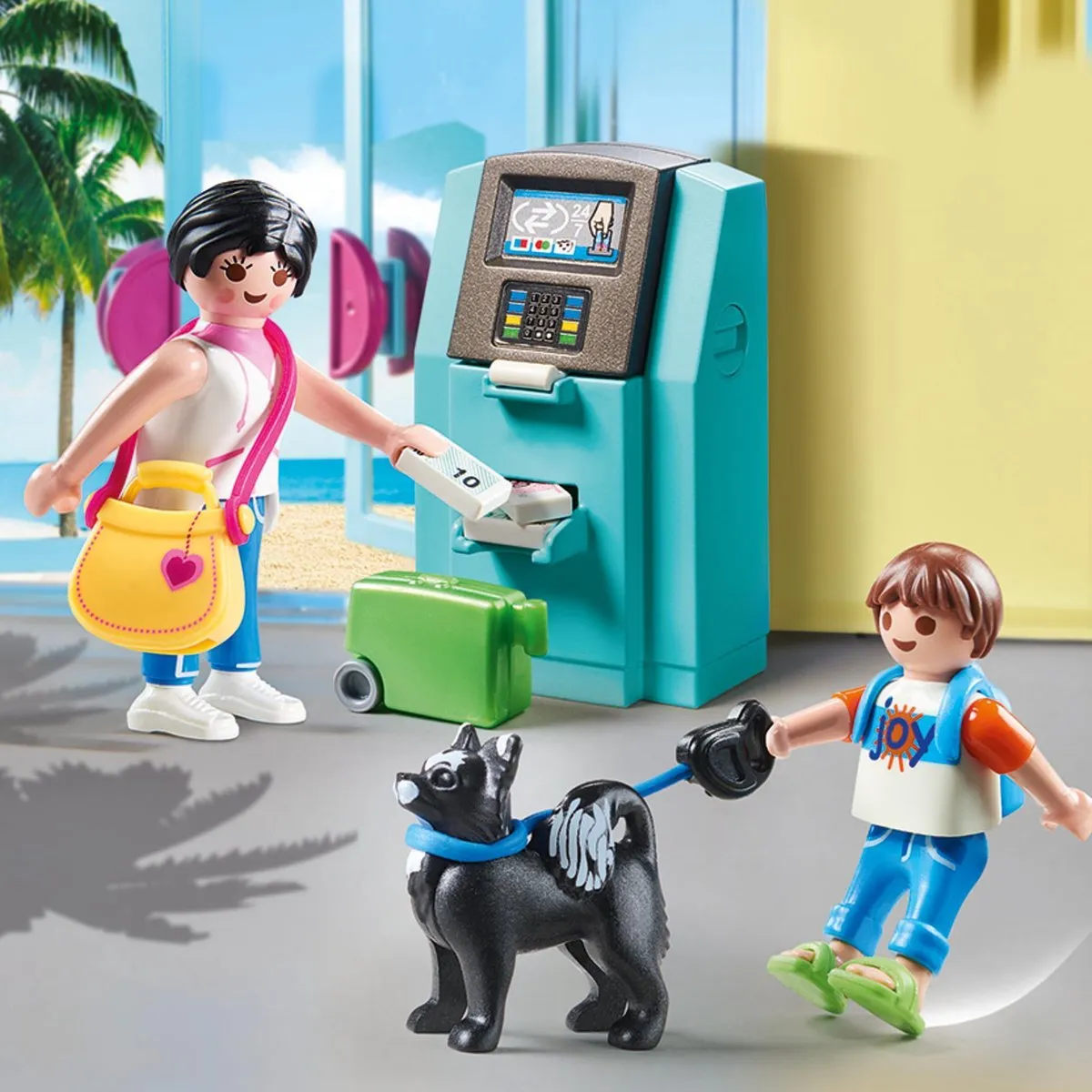 Playmobil Family Fun Vakantiegangers Geldautomaat 70439 - Multicolor