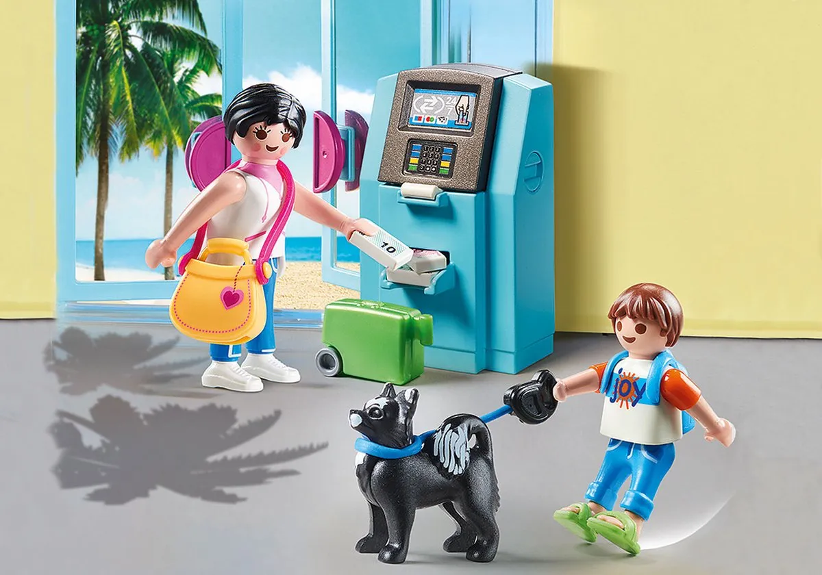 Playmobil Family Fun Vakantiegangers Geldautomaat 70439 - Multicolor - afbeelding 6 van 6