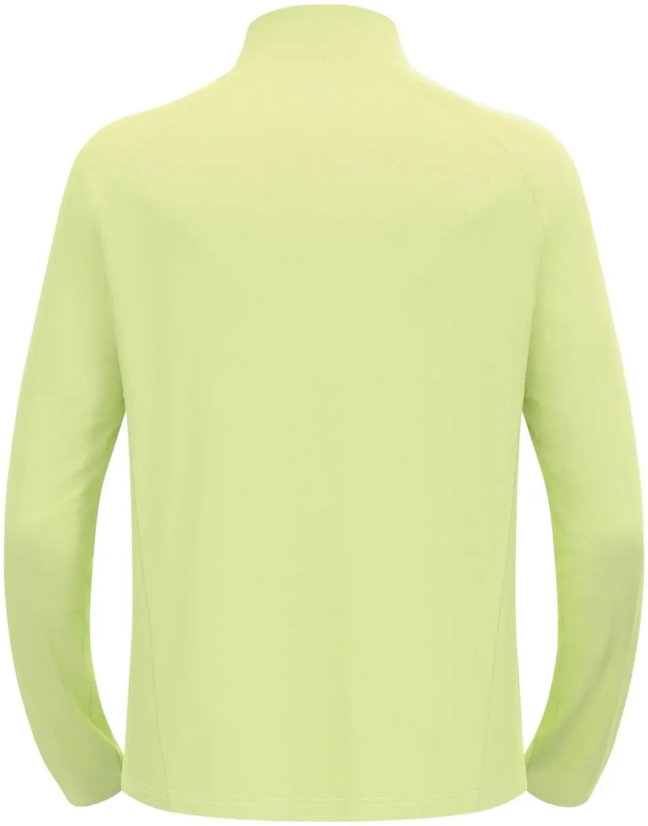 ODLO Midlayer Essential Ceramiwarm 1/2 Zip Heren - Maat L - Geel - afbeelding 4 van 6