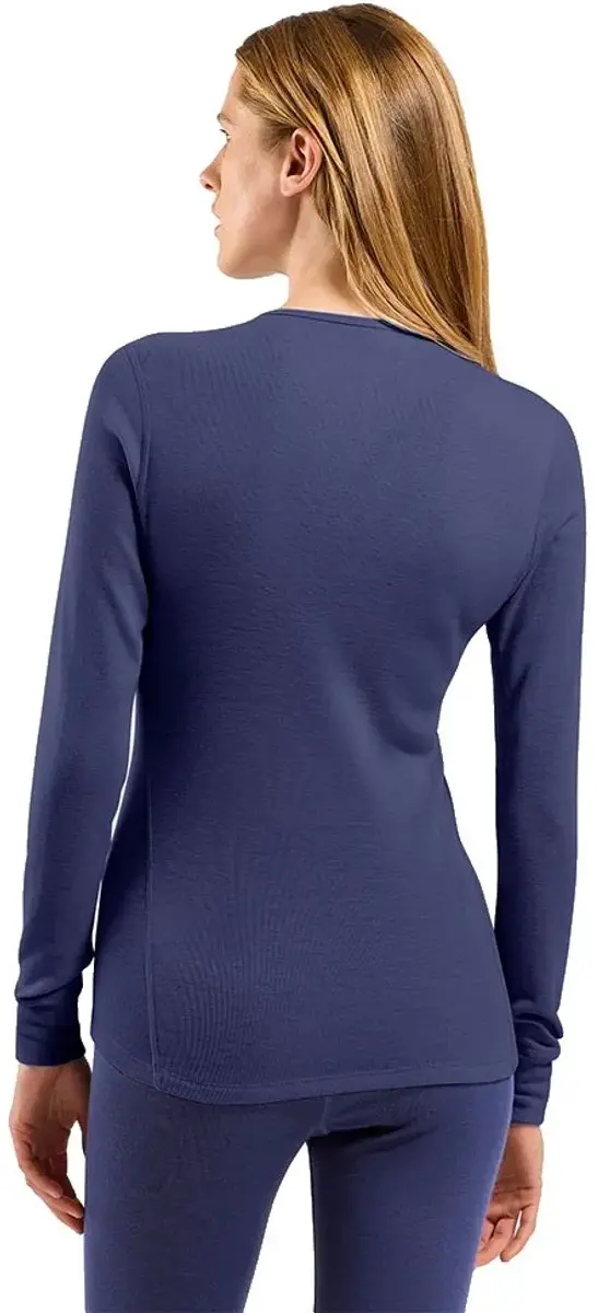 ODLO Active Warm Eco Base Layer Longsleeve Dames S - Blauw - afbeelding 2 van 6