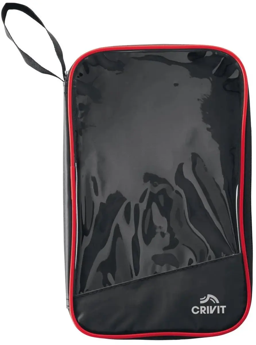 CRIVIT Tafeltennisset - 2 Batjes 3 Ballen - Rood/Wit/Zwart