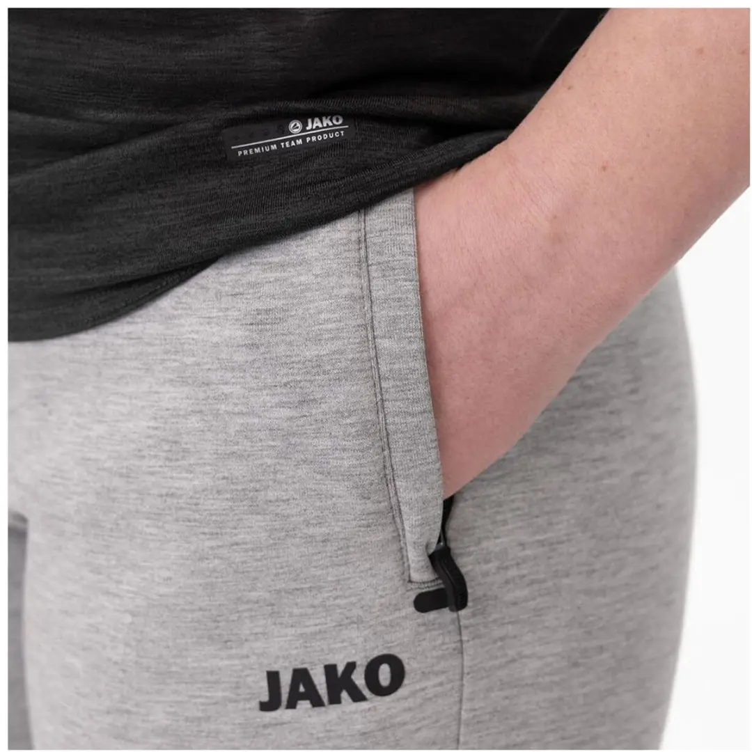 Jako Premium Basics Joggingbroek Dames 42 - Grijs Gemêleerd