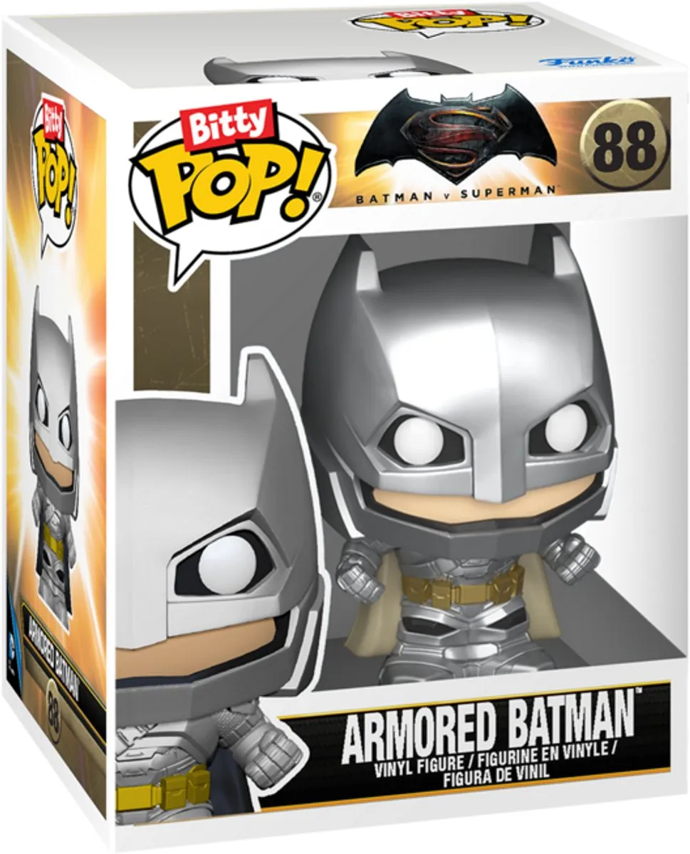 Funko Bitty Pop! Batman met Batmobile - Vinyl Figuur 2,2cm