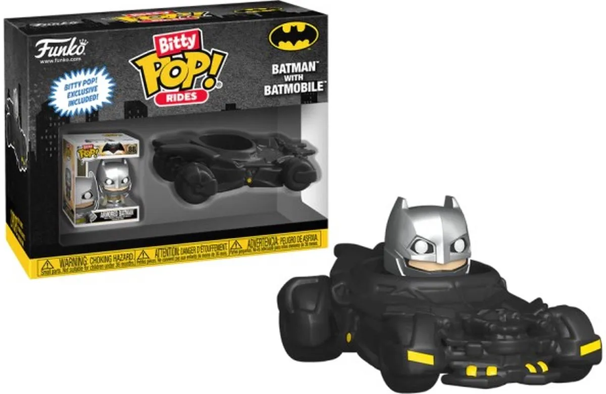 Funko Bitty Pop! Batman met Batmobile - Vinyl Figuur 2,2cm - afbeelding 6 van 6