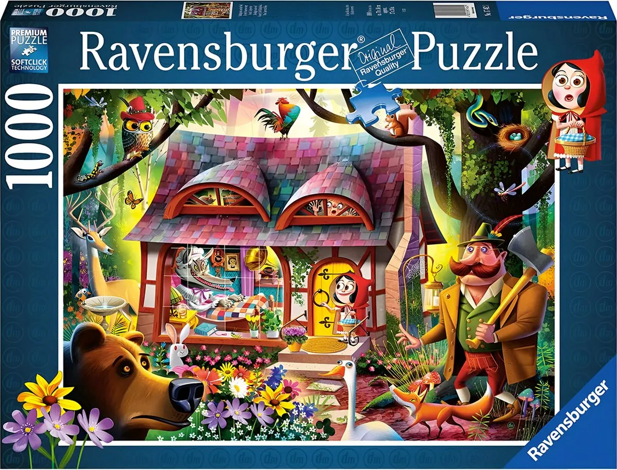 Ravensburger Roodkapje en de Wolf Legpuzzel 1000 Stuks
