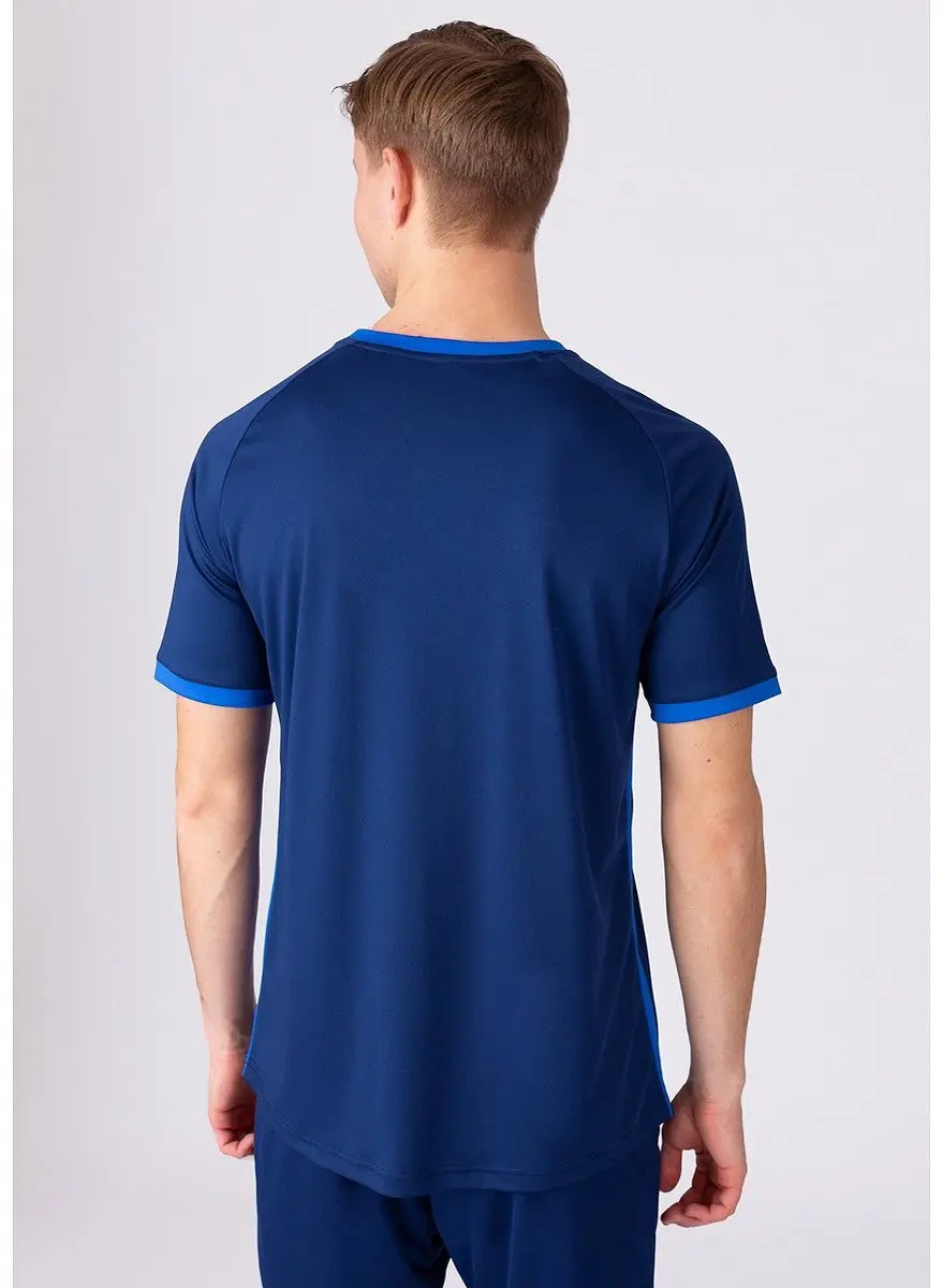Jako Primera KM Korte Mouw Heren Shirt - Indigo/Navy S