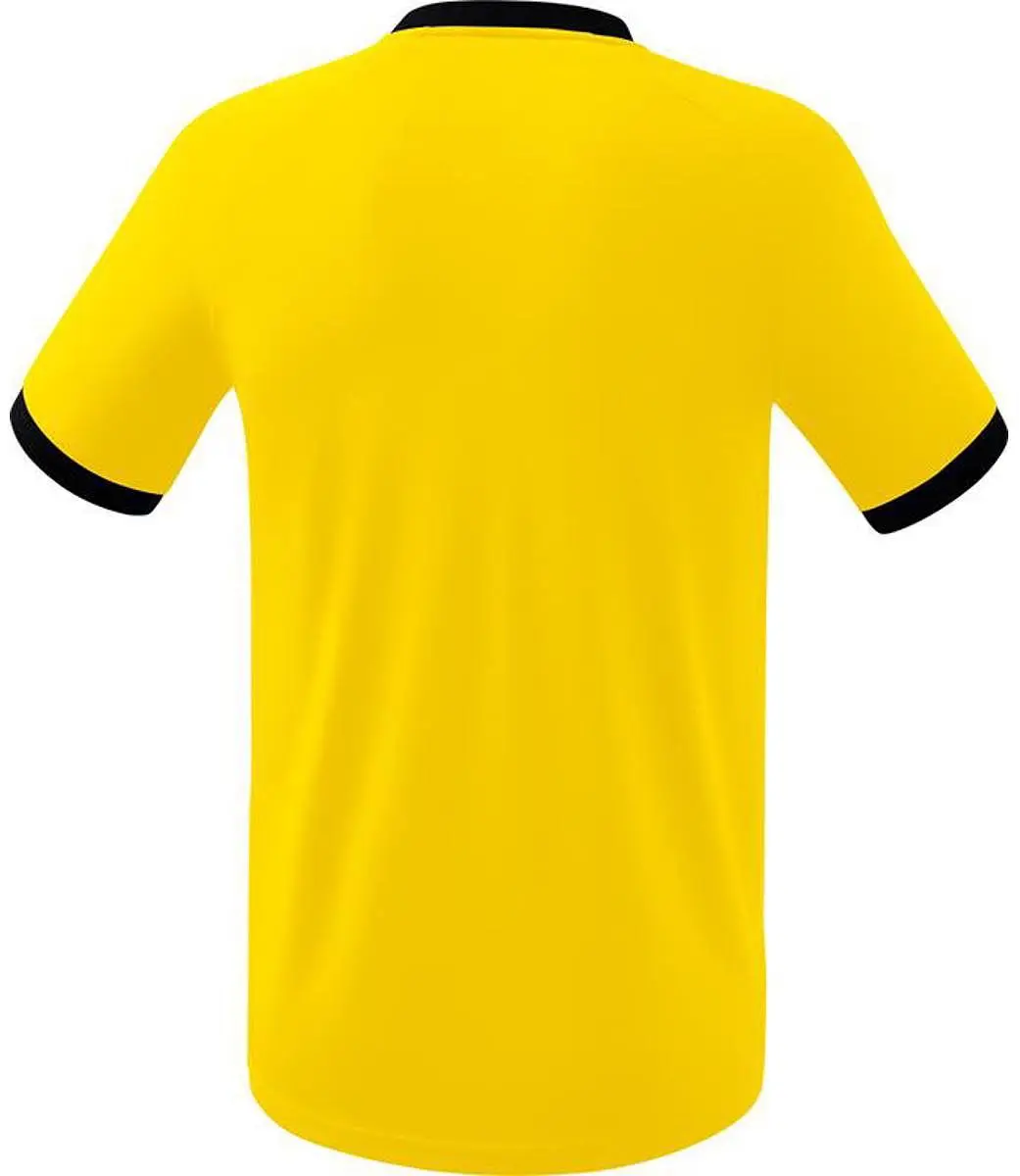 Erima Mantua Shirt Korte Mouw Heren - Geel/Zwart L