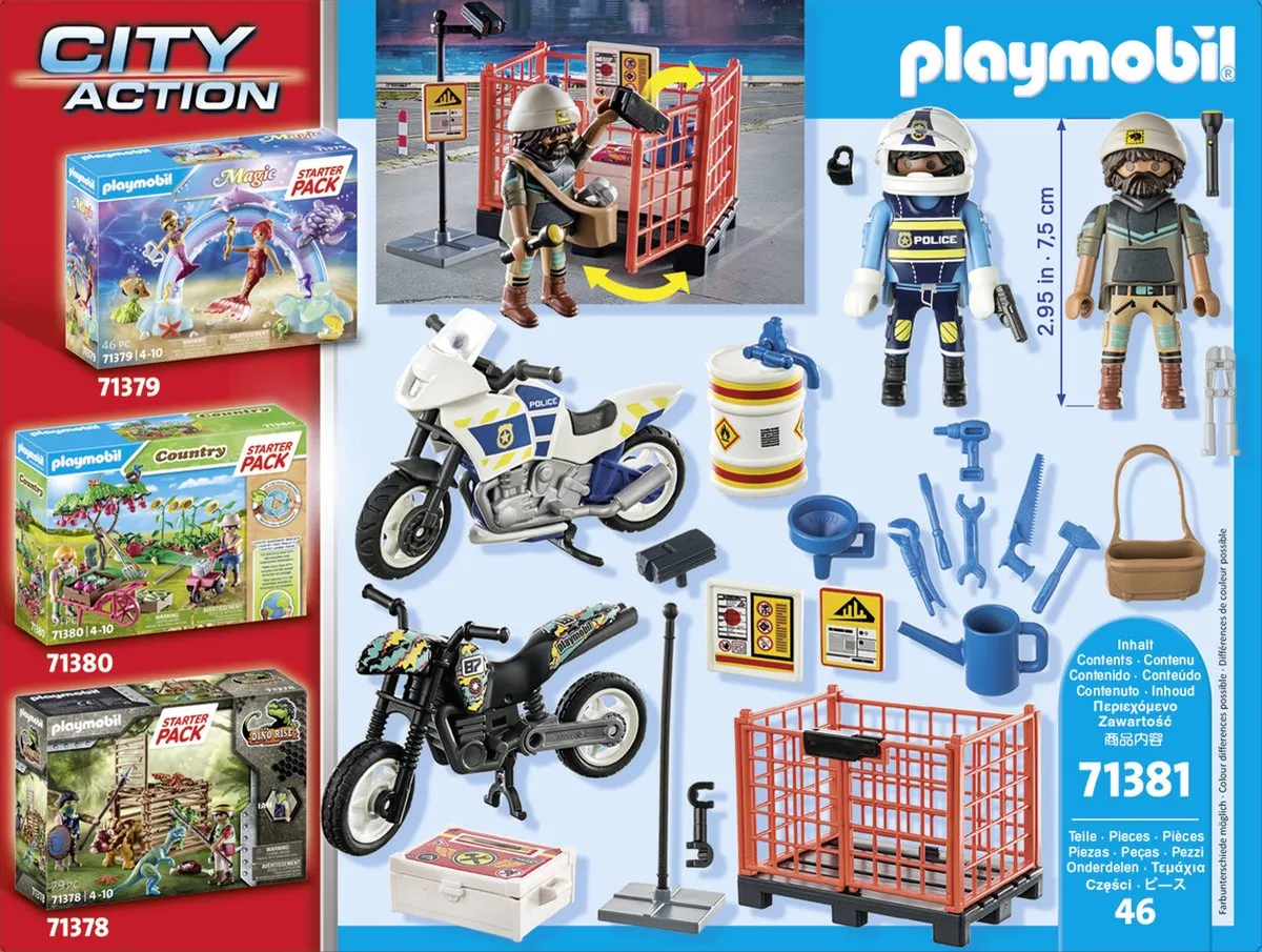 Playmobil Starterpack Politie 71381 - Multicolor - afbeelding 6 van 6