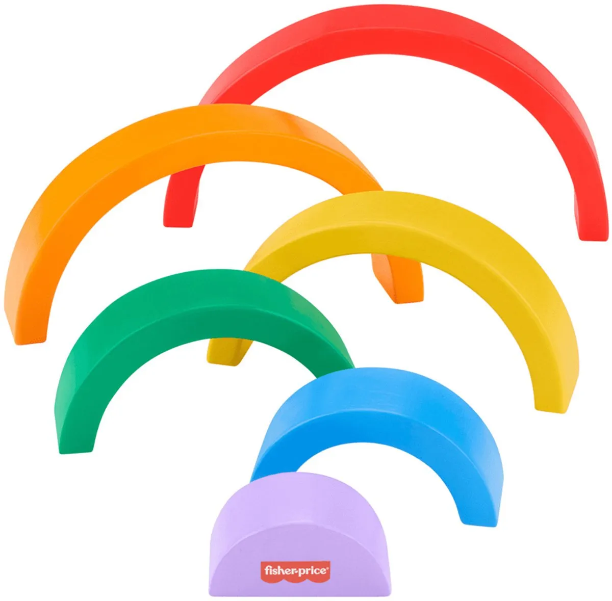 Fisher Price Wooden Rainbow Speelgoed - 6 Stuks - Multicolor