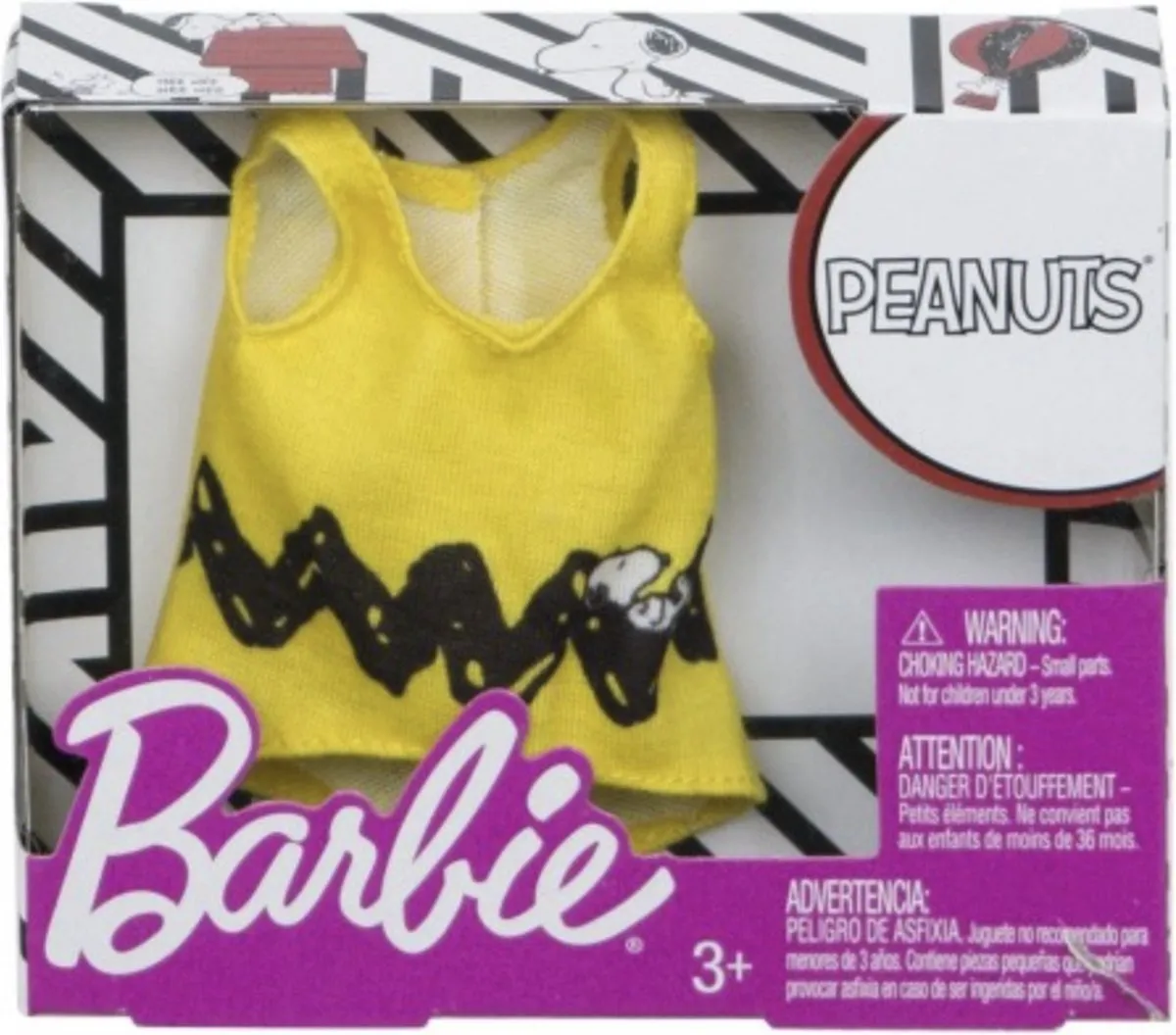 Barbie Snoopy Tienerpop - Geel/Zwart