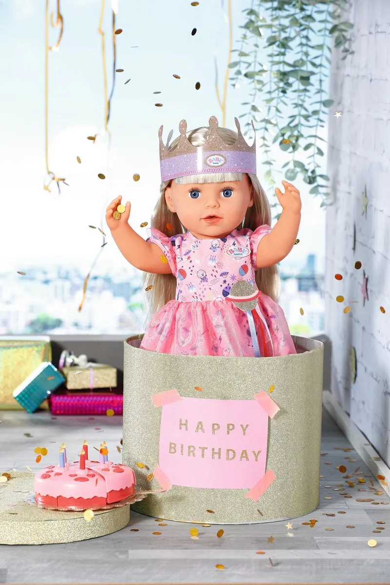 Baby Born Deluxe Happy Birthday Set 43cm - Multicolor