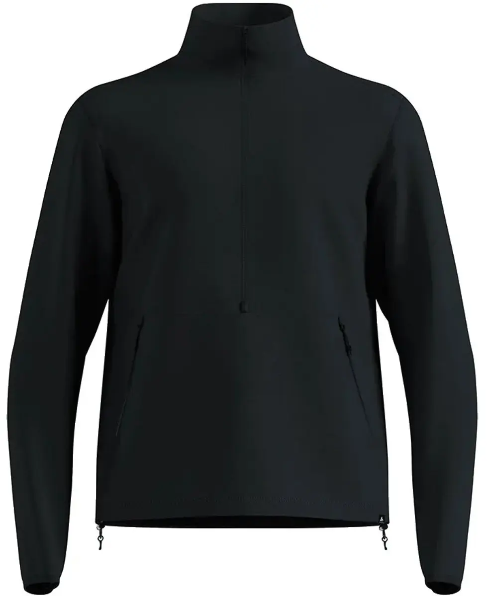 ODLO Wool Sweatshirt Halve Rits - Zwart M-L - afbeelding 3 van 4