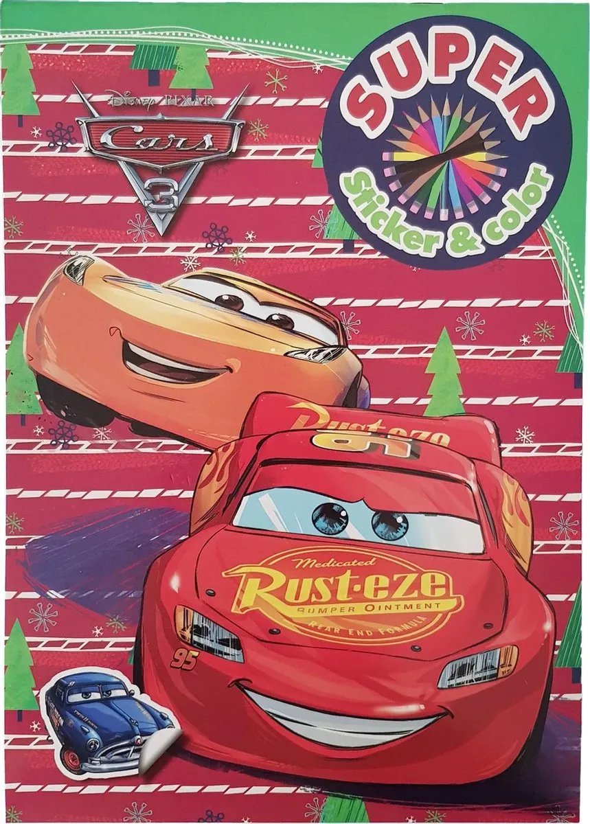 Disney Cars Super Sticker & Color Kleurboek