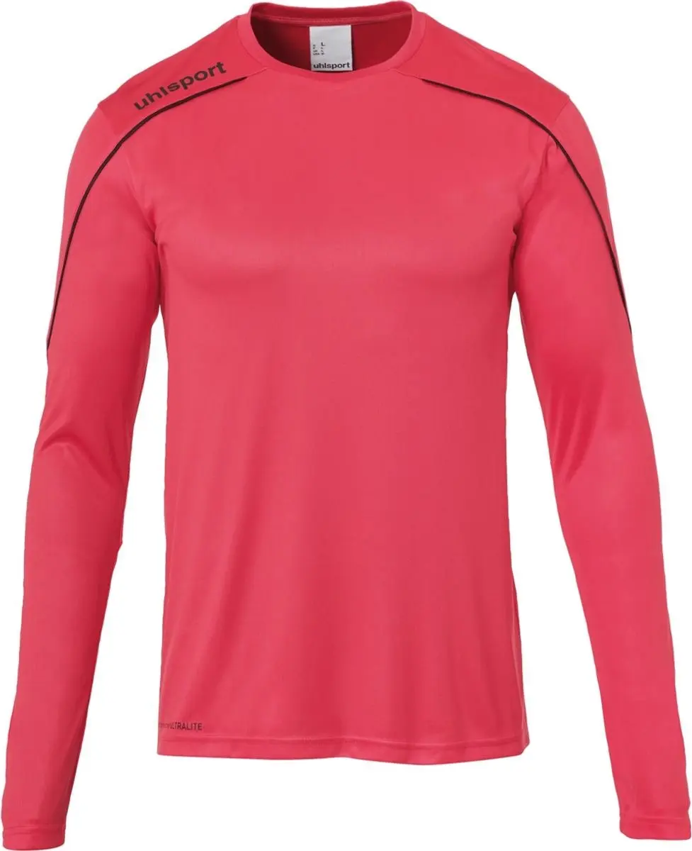 Uhlsport Stream 22 Voetbalshirt Lange Mouw - 164 - Roze/Zwart