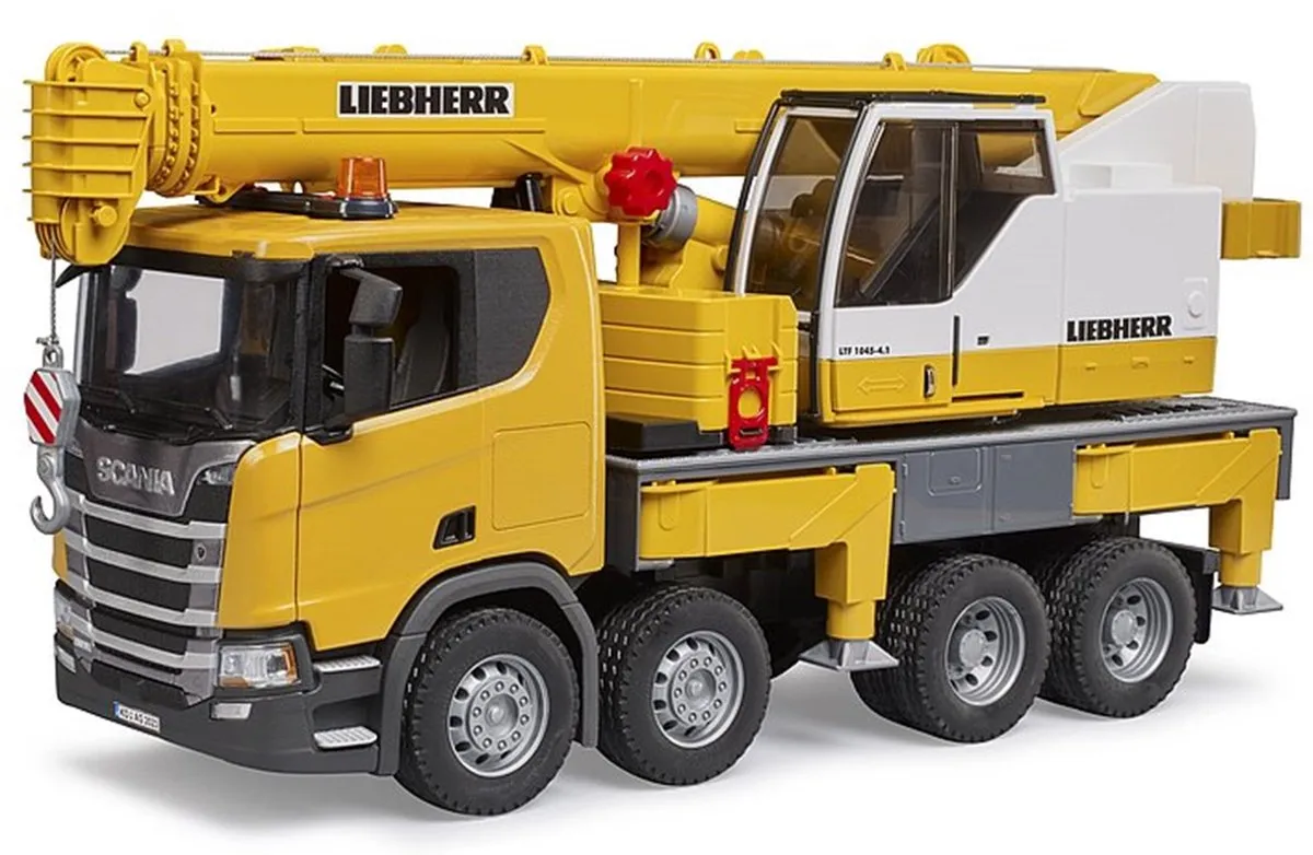 Bruder Liebherr Kraanwagen Scania 560R 3571 - 360° Draaibaar