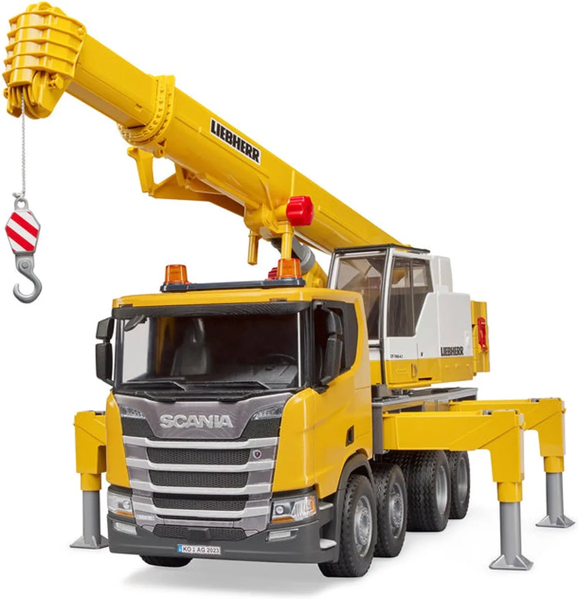 Bruder Liebherr Kraanwagen Scania 560R 3571 - 360° Draaibaar