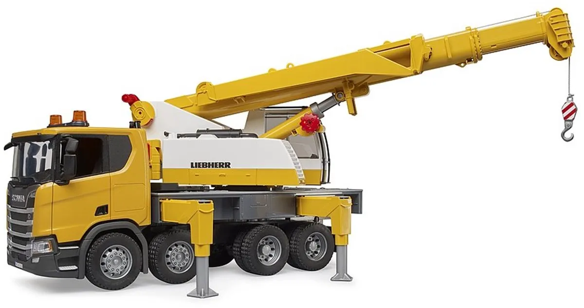 Bruder Liebherr Kraanwagen Scania 560R 3571 - 360° Draaibaar
