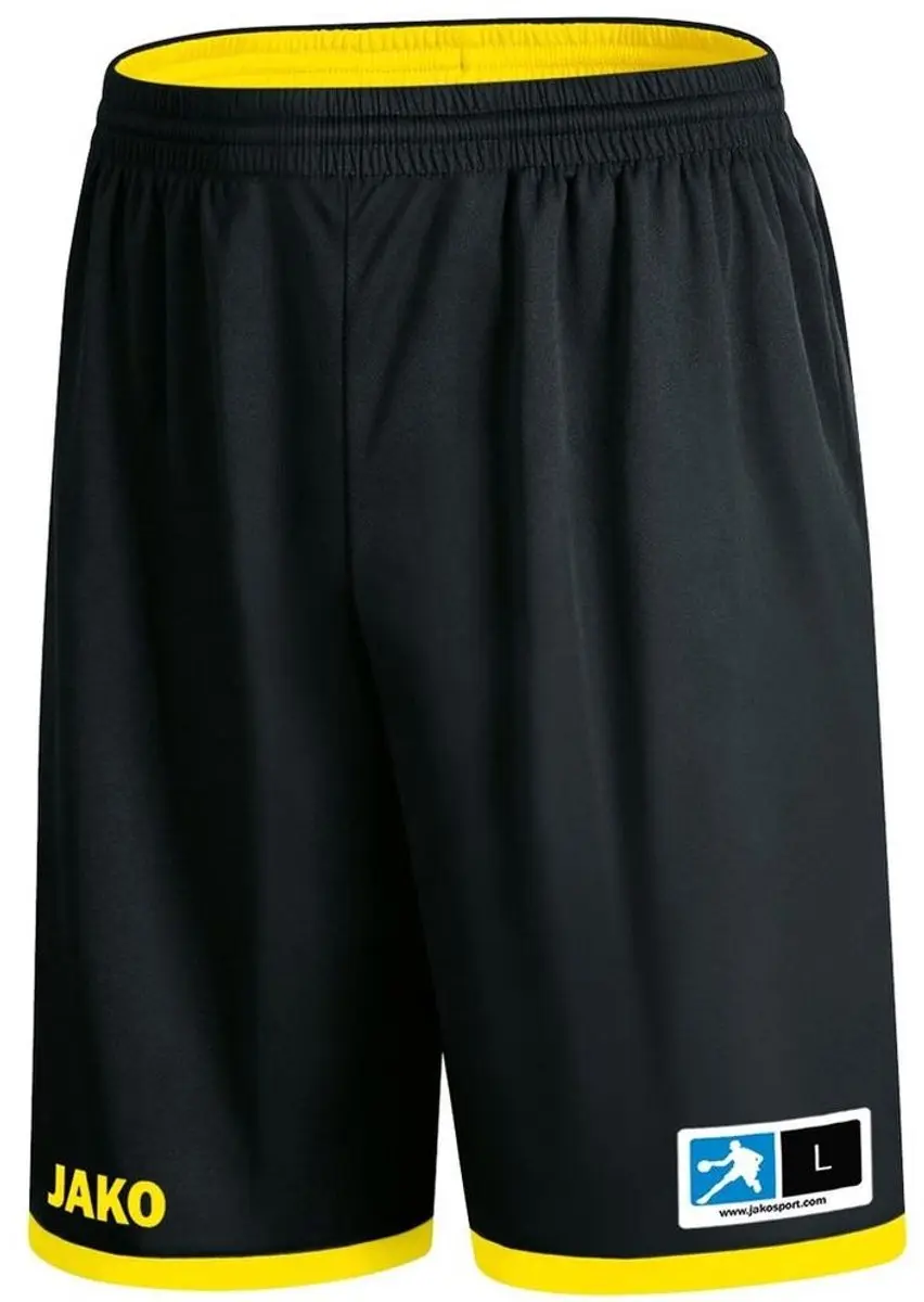 Jako Change 2.0 Reversible Short Kinderen - Citroen / Zwart | Maat: XXS