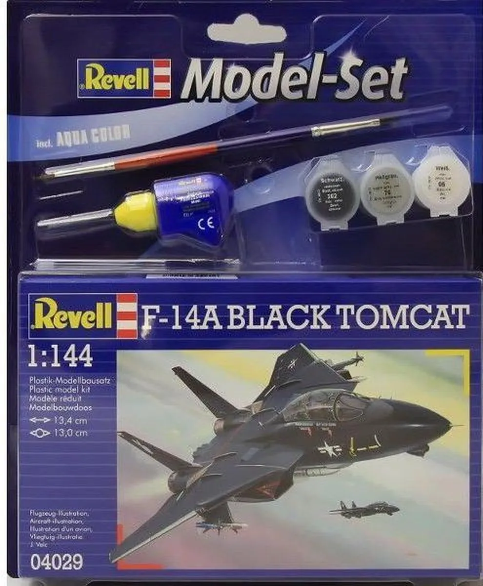 Revell 64029 F-14A Black Tomcat Modelbouwpakket 1:144 - Zwart