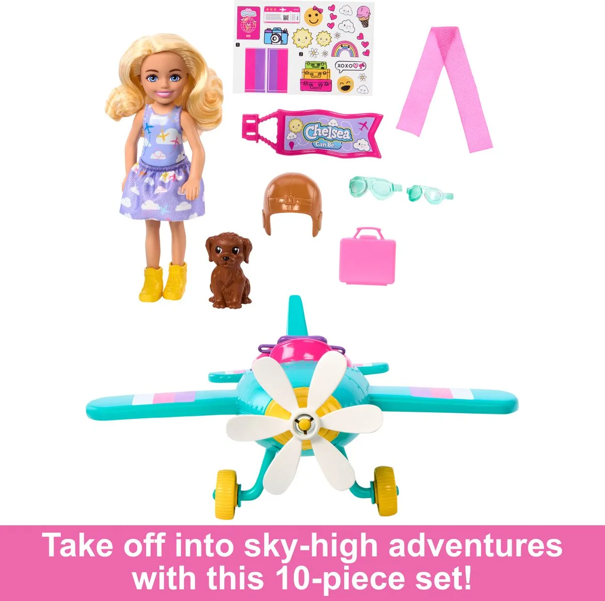 Barbie Chelsea Beroepenpop Speelset Piloot - Multicolor - afbeelding 5 van 6