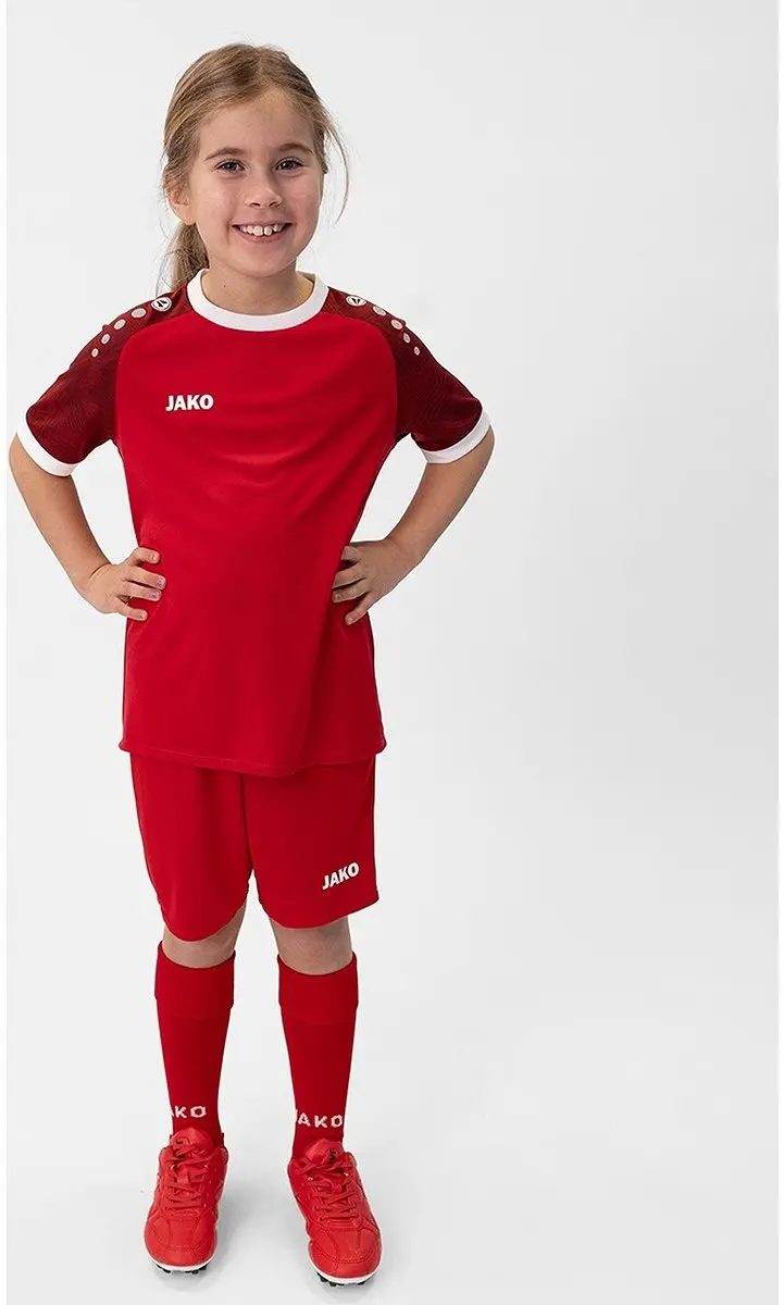 JAKO Iconic SS Shirt Junior 152 - Rood/Wit