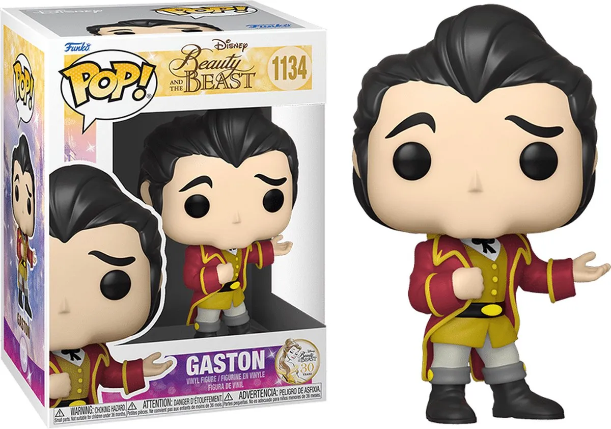 Funko Disney POP! Gaston Formal Beauty & The Beast Verzamelfiguur 9cm - Multicolours - afbeelding 6 van 6