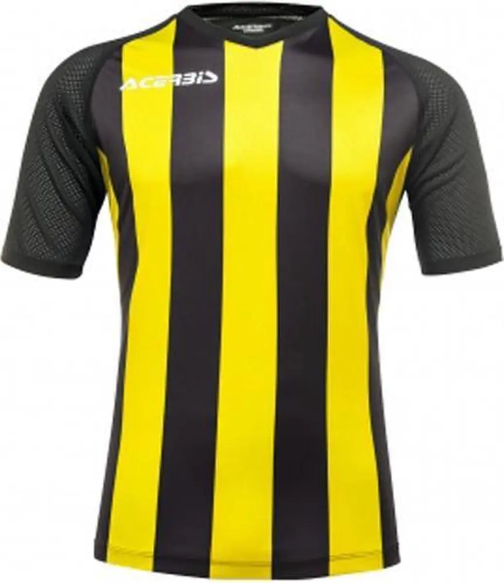 Acerbis Sports JOHAN STRIPED S/SL JERSEY (Sportshirt) BLACK/YELLOW XS height JR: