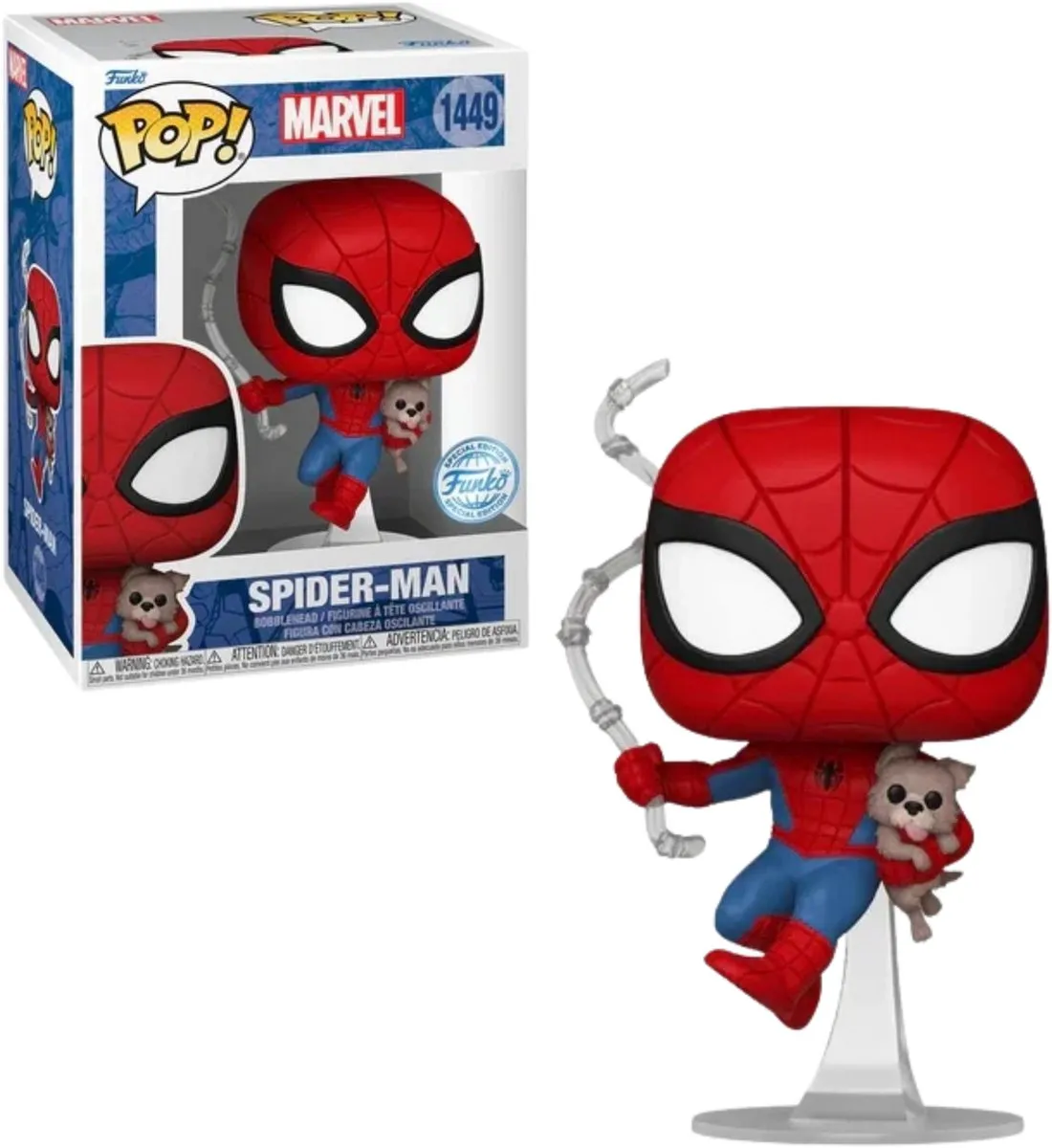 Funko Spider-Man POP! Figuur Spidey met Sandwich - 9cm - Multicolor