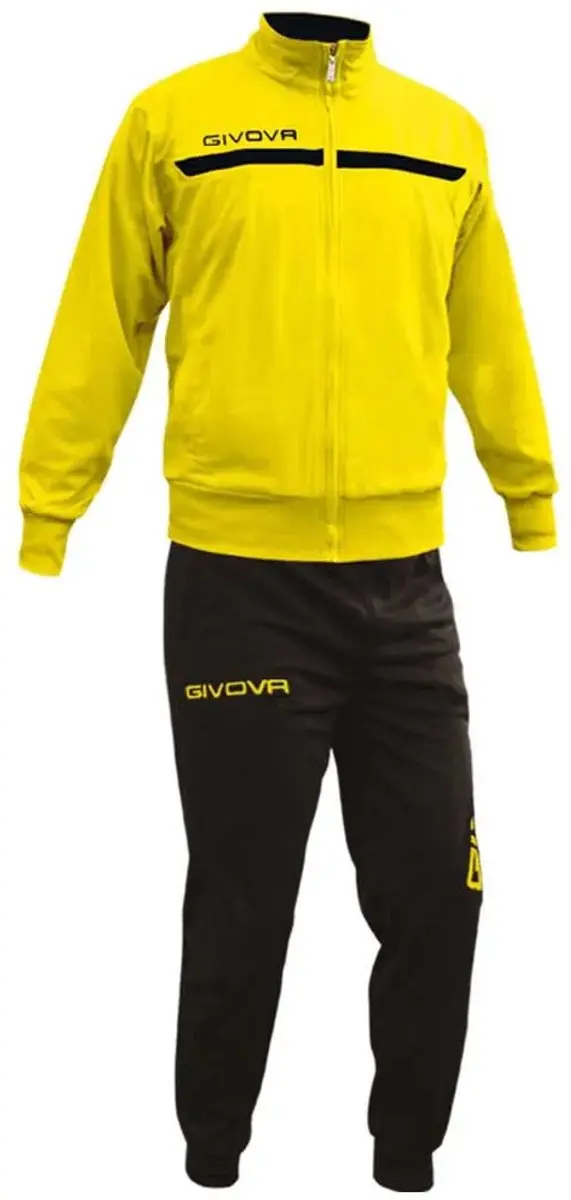 Givova One Trainingspak - Geel/Zwart S