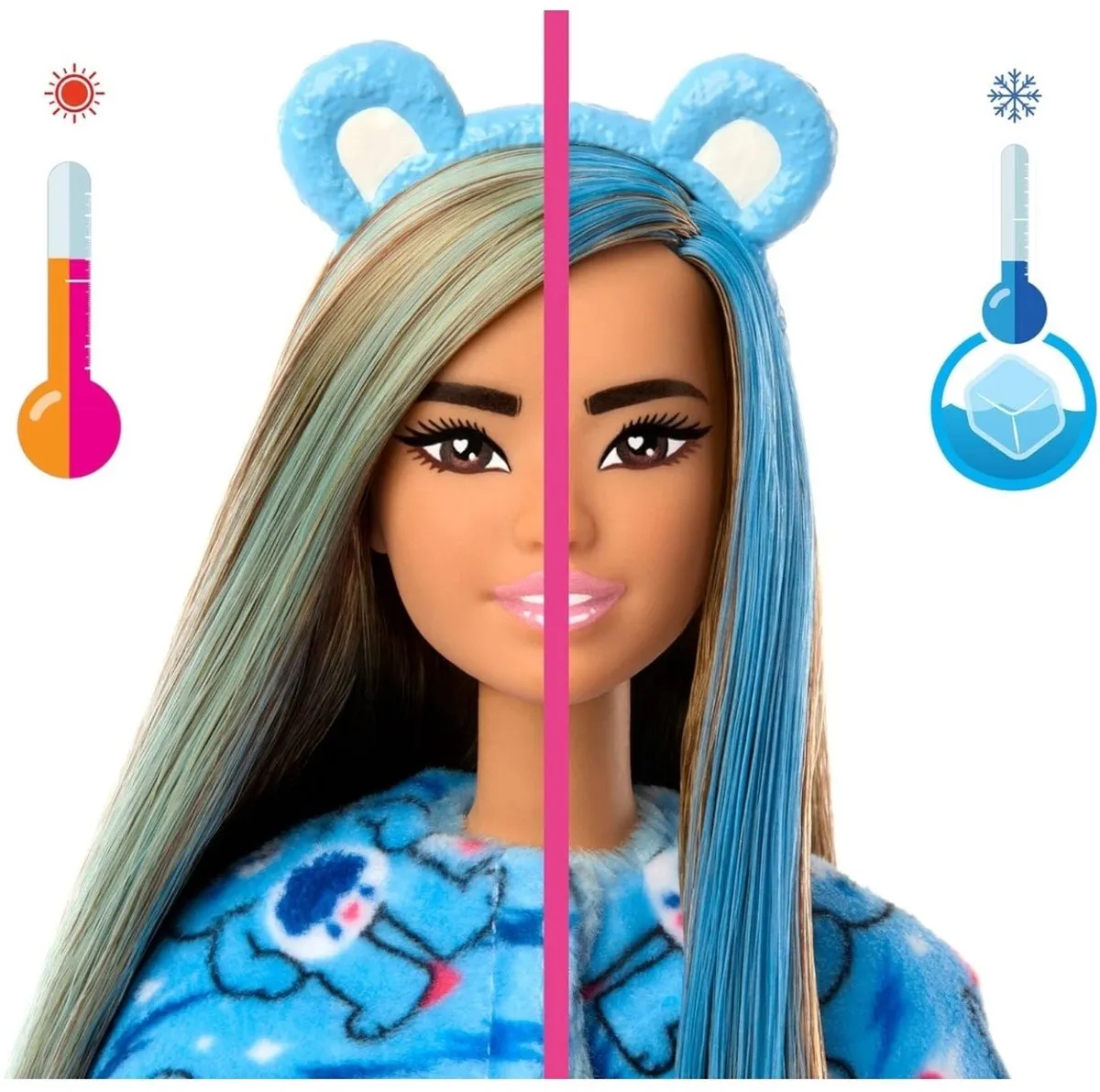 Barbie Cutie Reveal Troetelbeertje Brombeertje JCN96 - Blauw
