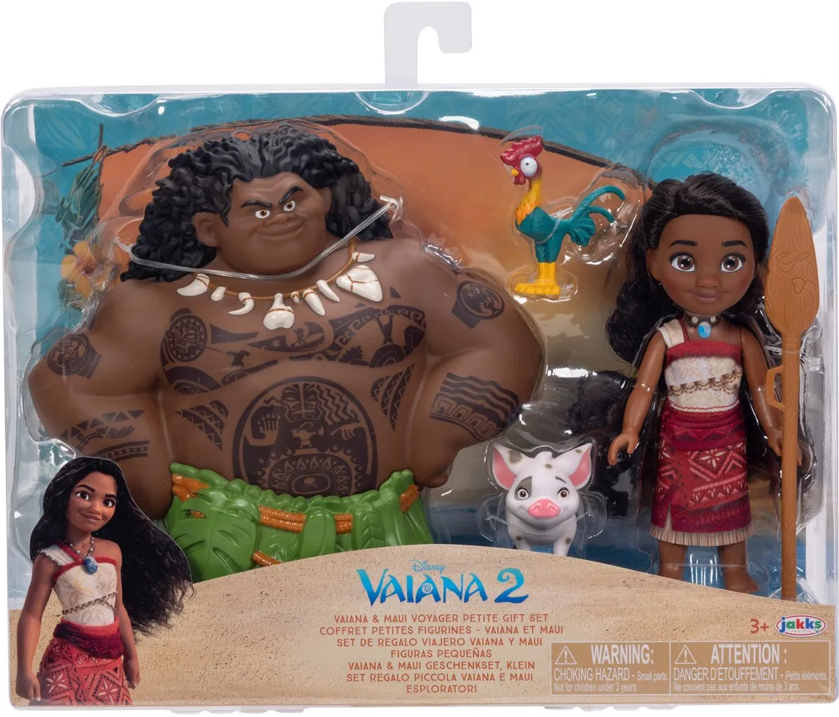 Disney Vaiana Speelset 15cm - Meerkleurig