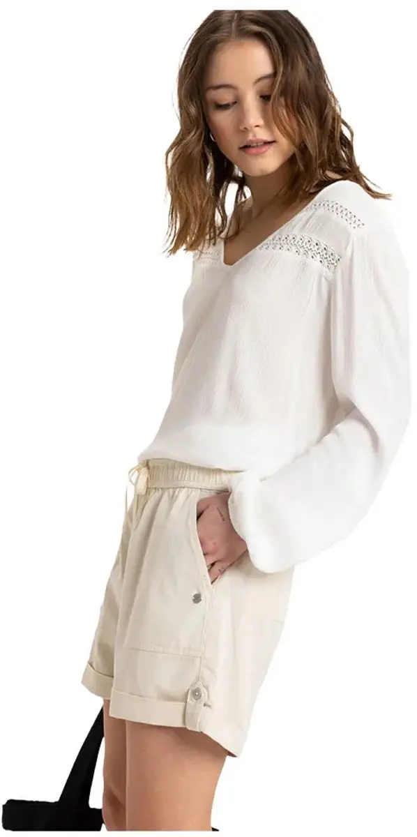 Roxy Sweetest Day Korte Sportbroek XS - Egret