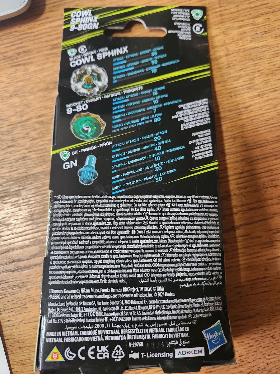 Hasbro Beyblade Cowl Sphinx 9-80GN - Blauw