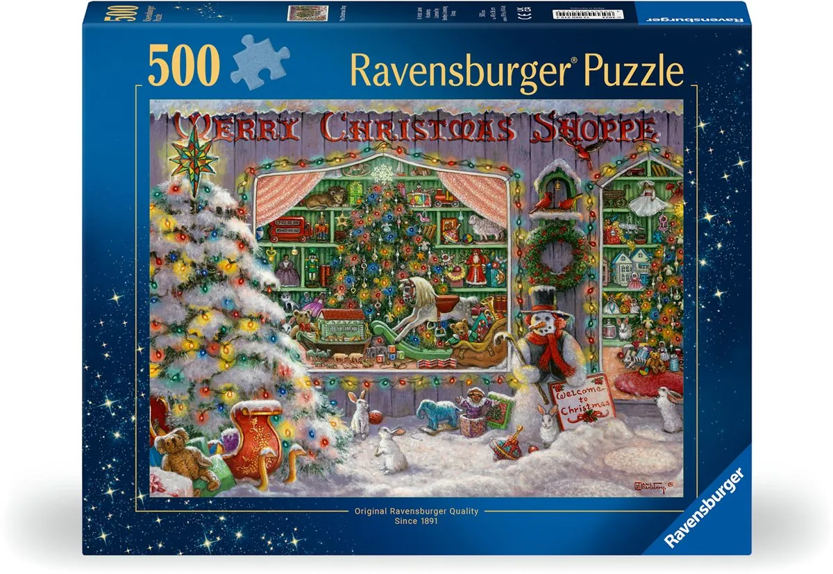 Ravensburger Merry Christmas Shoppe Puzzel 500 Stuks - Multicolor