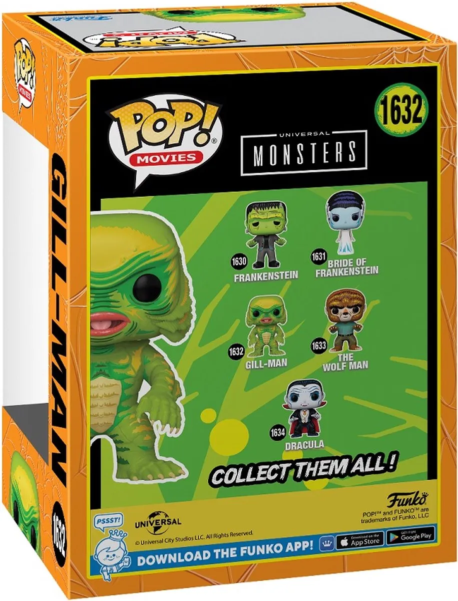 Funko Pop! Movies Universal Monsters Gill-Man #1632 - Veelkleurig
