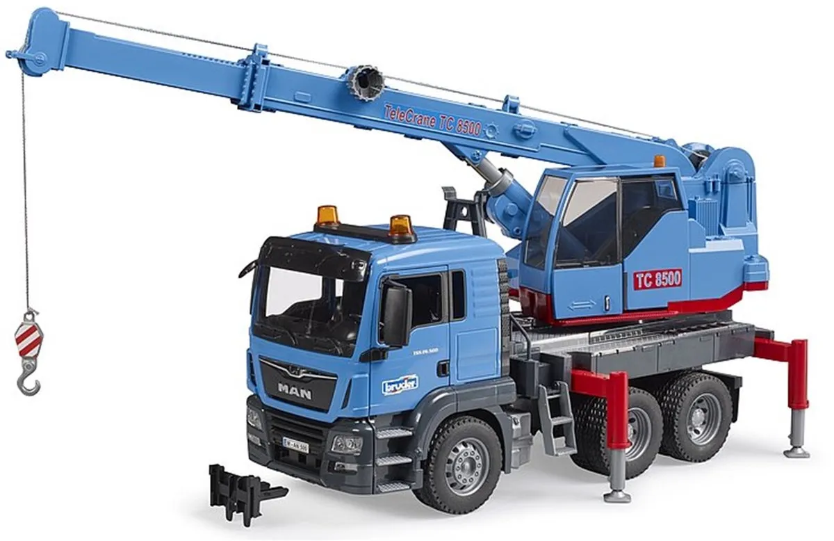 Bruder MAN Kraanwagen 3771 - Blauw