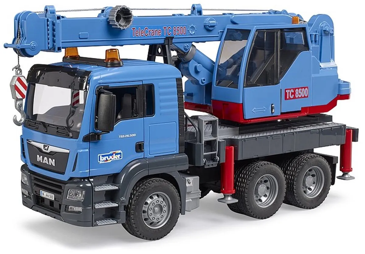 Bruder MAN Kraanwagen 3771 - Blauw