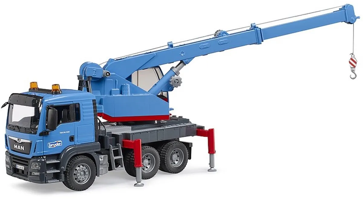 Bruder MAN Kraanwagen 3771 - Blauw