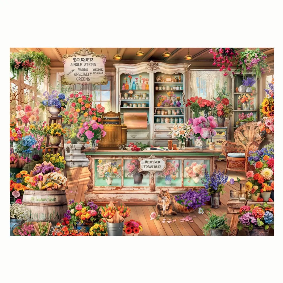 Ravensburger All Seasons Flowershop Legpuzzel 1000 Stuks - MPN 12001262